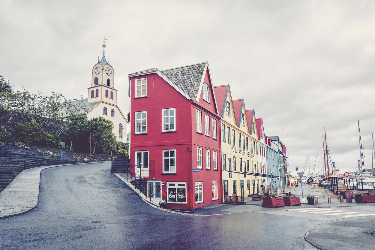 Cathedral and typical houses in the city centre of Torshavn, Streymoy Island, Faroe Islands, Denmark, Europe, Image: 368219196, License: Rights-managed, Restrictions: , Model Release: no, Credit line: Roberto Moiola / robertharding / Profimedia