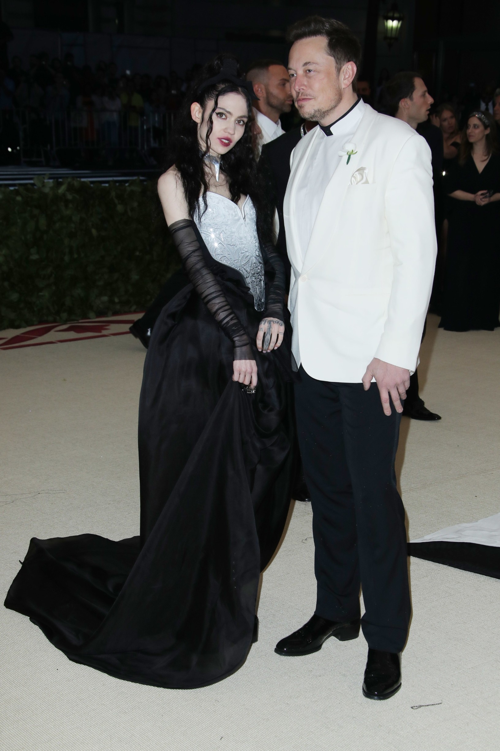 Grimes and Elon Musk
The Metropolitan Museum of Art's Costume Institute Benefit celebrating the opening of Heavenly Bodies: Fashion and the Catholic Imagination, Arrivals, New York, USA - 07 May 2018, Image: 370891664, License: Rights-managed, Restrictions: , Model Release: no, Credit line: Matt Baron / Shutterstock Editorial / Profimedia