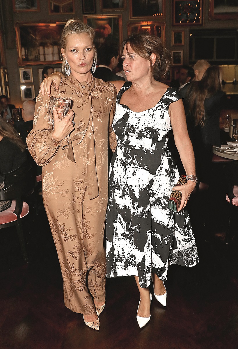 LONDON, ENGLAND - SEPTEMBER 19:  Kate Moss and Alexandra Shulman attends the Business of Fashion #BoF500 Gala Dinner at The London EDITION on September 19, 2016 in London, England.  (Photo by David M. Benett/Dave Benett / Getty Images for The Business of Fashion / The London EDITION)