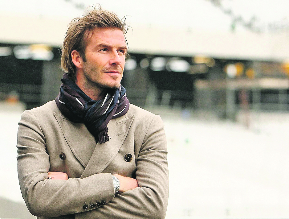 File photo dated 29-11-2010 of David Beckham during a visit to the Olympic Stadium construction site, in Statford, east London., Image: 105913306, License: Rights-managed, Restrictions: FILE PHOTO FILE PHOTO, Model Release: no, Credit line: Dominic Lipinski / PA Images / Profimedia