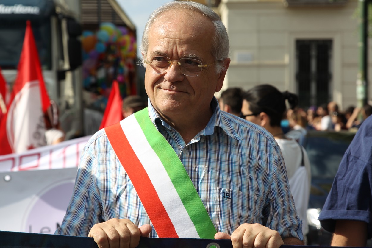 Parade through town during Caserta  Pride,in Italy.In picture Renato Natale,mayor of Casale di Principe, Image: 375194688, License: Rights-managed, Restrictions: *** World Rights ***, Model Release: no, Credit line: Pacific Press / ddp USA / Profimedia