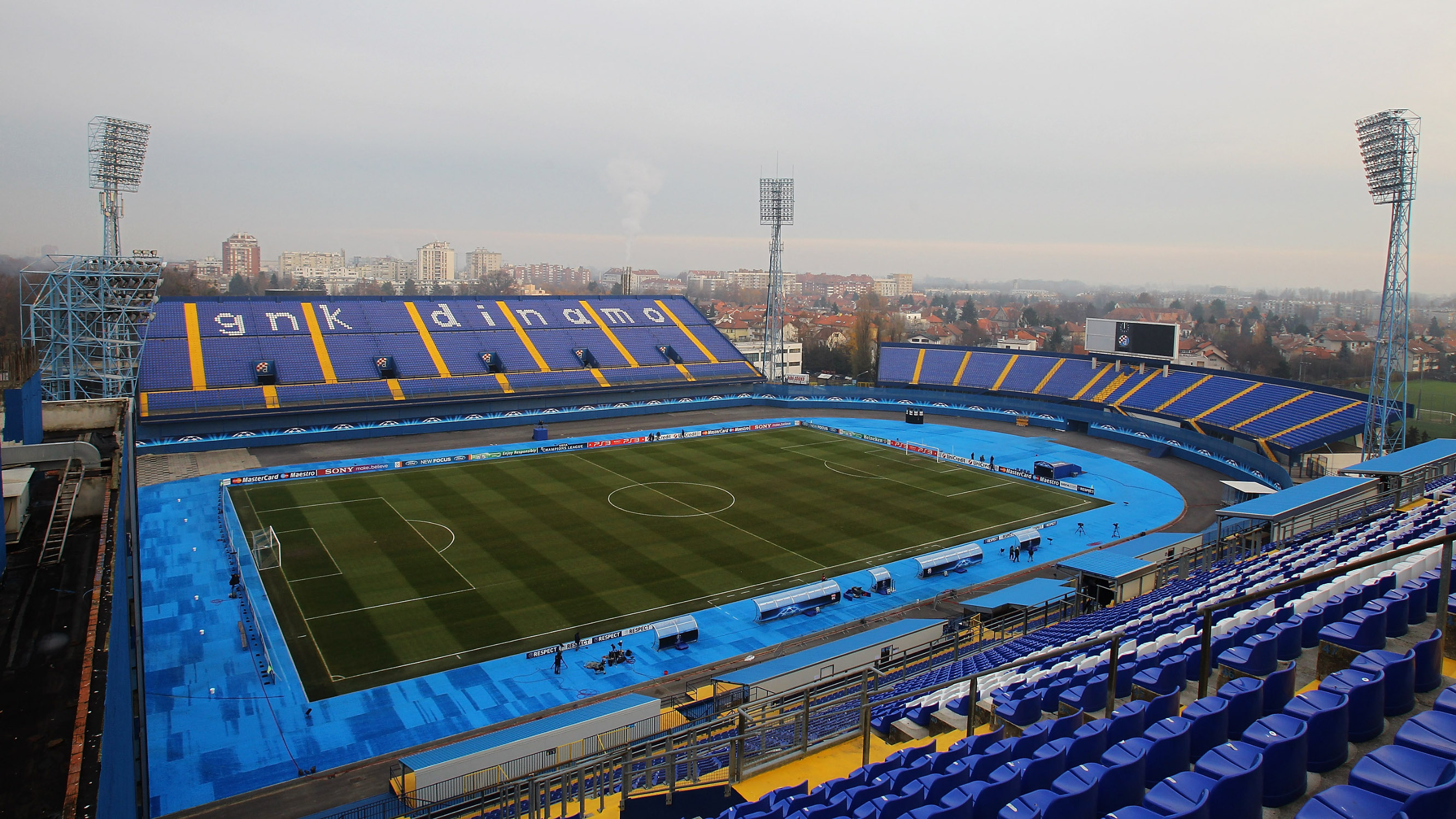 ZAGREB, CROATIA - DECEMBER 07:  A general view of Maksimir Stadium on December 7, 2011 in Zagreb, Croatia.  (Photo by Matthew Lewis/Getty Images)