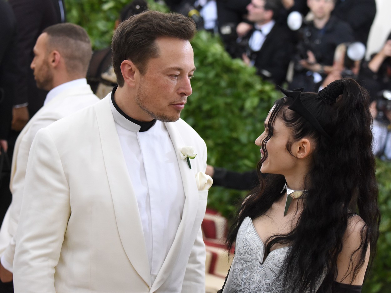Elon Musk, Grimes
The Metropolitan Museum of Art's Costume Institute Benefit celebrating the opening of Heavenly Bodies: Fashion and the Catholic Imagination, Arrivals, New York, USA - 07 May 2018, Image: 370887443, License: Rights-managed, Restrictions: , Model Release: no, Credit line: Stephen Lovekin/Variety / Shutterstock Editorial / Profimedia