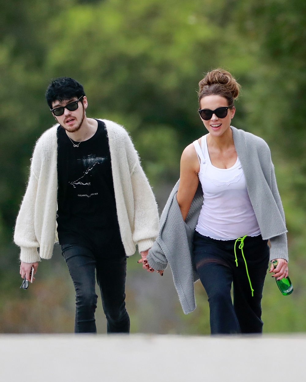 Los Angeles, CA  - *PREMIUM-EXCLUSIVE*  - **WEB EMBARGO UNTIL 9:45 AM PDT on April 14, 2020** Kate Beckinsale walks hand in hand with 22 year old boyfriend, Goody Grace!  The 46 year old actress was seen taking a break from quarantine Sunday afternoon with the young musician. Kate was first spotted with with Goody Grace back in January as the two were seen leaving a party together.

*UK Clients - Pictures Containing Children
Please Pixelate Face Prior To Publication*, Image: 513784252, License: Rights-managed, Restrictions: RIGHTS: WORLDWIDE EXCEPT IN FRANCE, GERMANY, Model Release: no, Credit line: BACKGRID / Backgrid USA / Profimedia