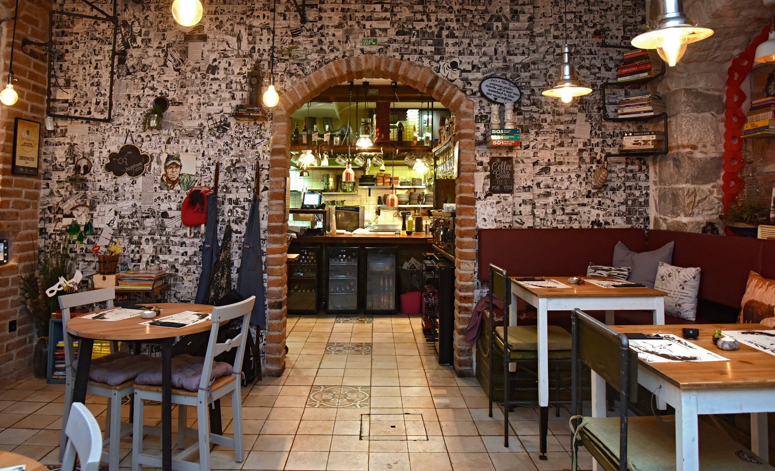 Split,250520
Restaurant Corto Maltese na Obrovu.
Na fotografiji: Interijer restorana.
Foto: Josko Supic / CROPIX