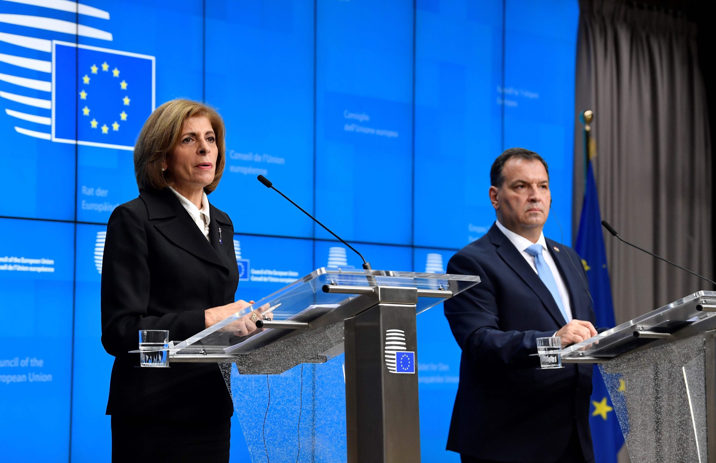 Povjerenica Europske komisije za zdravlje i sigurnost hrane Stella Kyriakides i hrvatski ministar zdravstva Vili Beroš