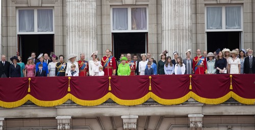 /The Royal Family on the Balcony of Buckingham Palace.
Trooping The Colour - The Queen's Birthday Parade, London, UK - 11 Jun 2016,Image: 289886517, License: Rights-managed, Restrictions: , Model Release: no, Credit line: DAVID HARTLEY / Shutterstock Editorial / Profimedia