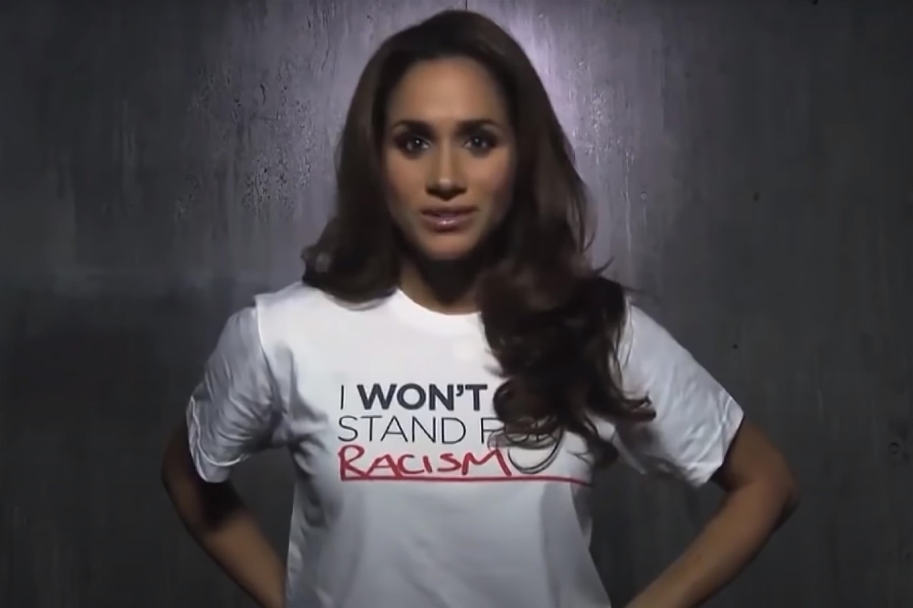 Los Angeles,   - Meghan Markle On Racial Injustice In Resurfaced 2012 Video.  A powerful video of Meghan Markle from 2012 is now making waves yet again following the tragic death of George Floyd. In the throwback video, a pre-royal Meghan wore a shirt that read 
