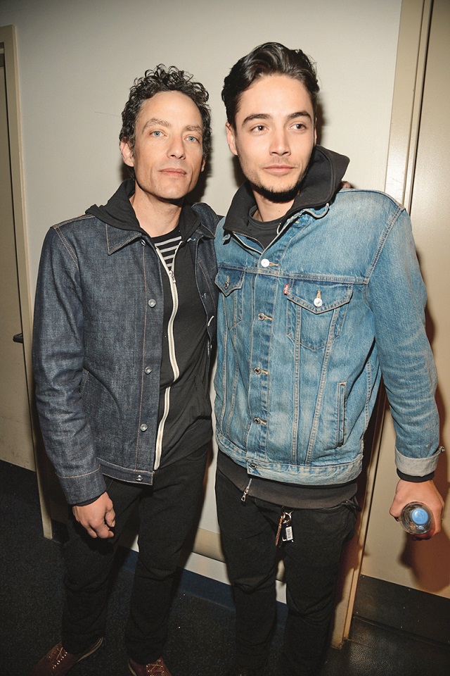 NEW YORK, NY - MAY 01:  (Exclusive Coverage) Jakob Dylan and Levi Dylan attend the Eric Clapton's 70th Birthday Concert Celebration at Madison Square Garden on May 1, 2015 in New York City.  (Photo by Kevin Mazur/Getty Images for EPC)