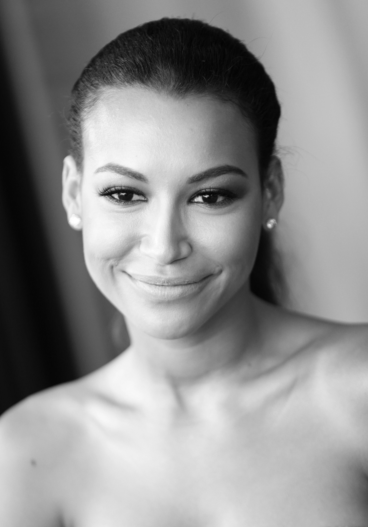 GIFFONI VALLE PIANA, ITALY - JULY 24:  (EXCLUSIVE COVERAGE) (EDITORS NOTE: This image has been converted to black and white) Actress Naya Rivera poses for a portrait session at the 2013 Giffoni Film Festival on July 24, 2013 in Giffoni Valle Piana, Italy.  (Photo by Vittorio Zunino Celotto/Getty Images)