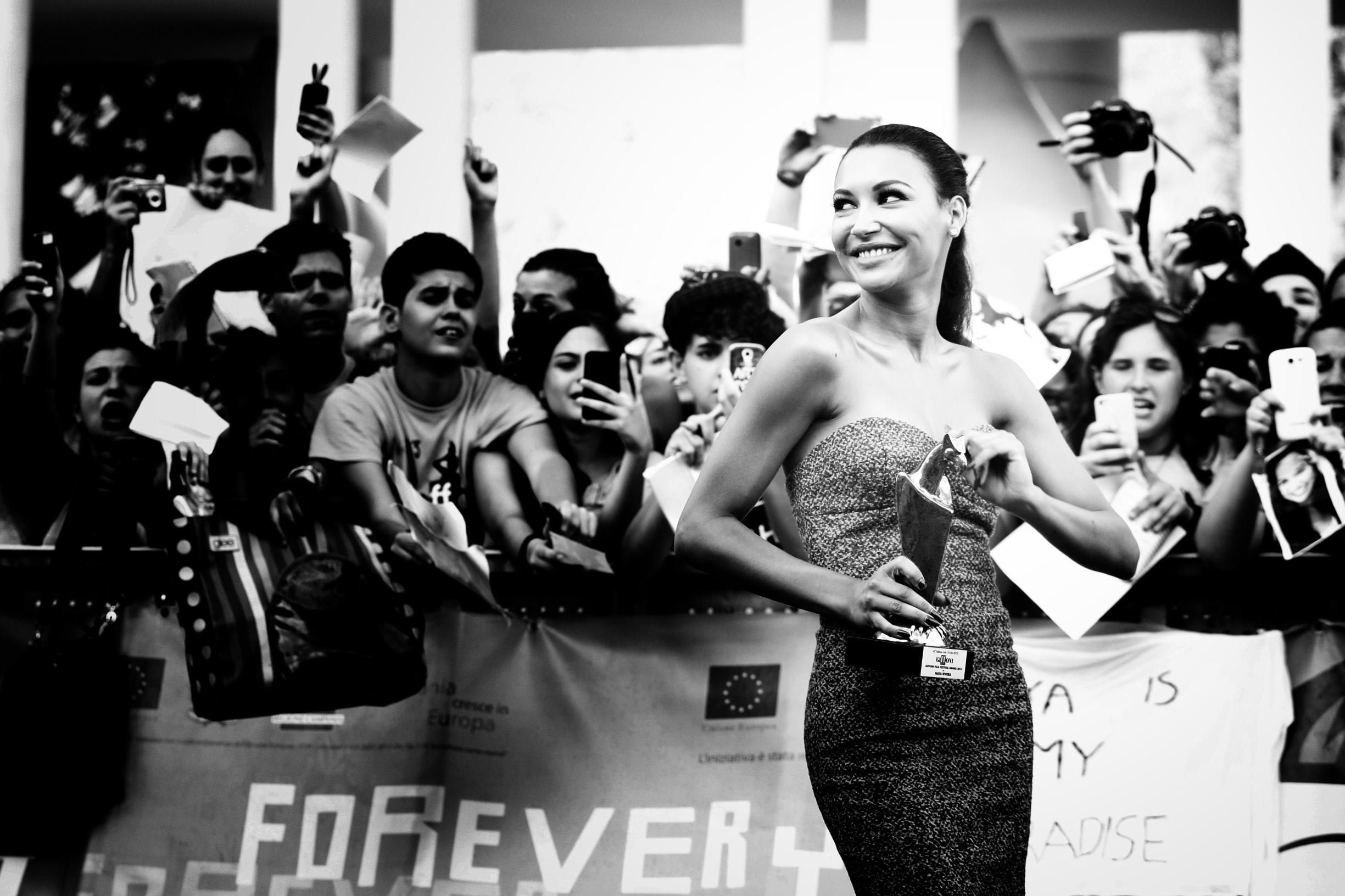 GIFFONI VALLE PIANA, ITALY - JULY 24:  (EDITORS NOTE: This image was processed using digital filters) Naya Rivera attends 2013 Giffoni Film Festival blue carpet on July 24, 2013 in Giffoni Valle Piana, Italy.  (Photo by Vittorio Zunino Celotto/Getty Images)