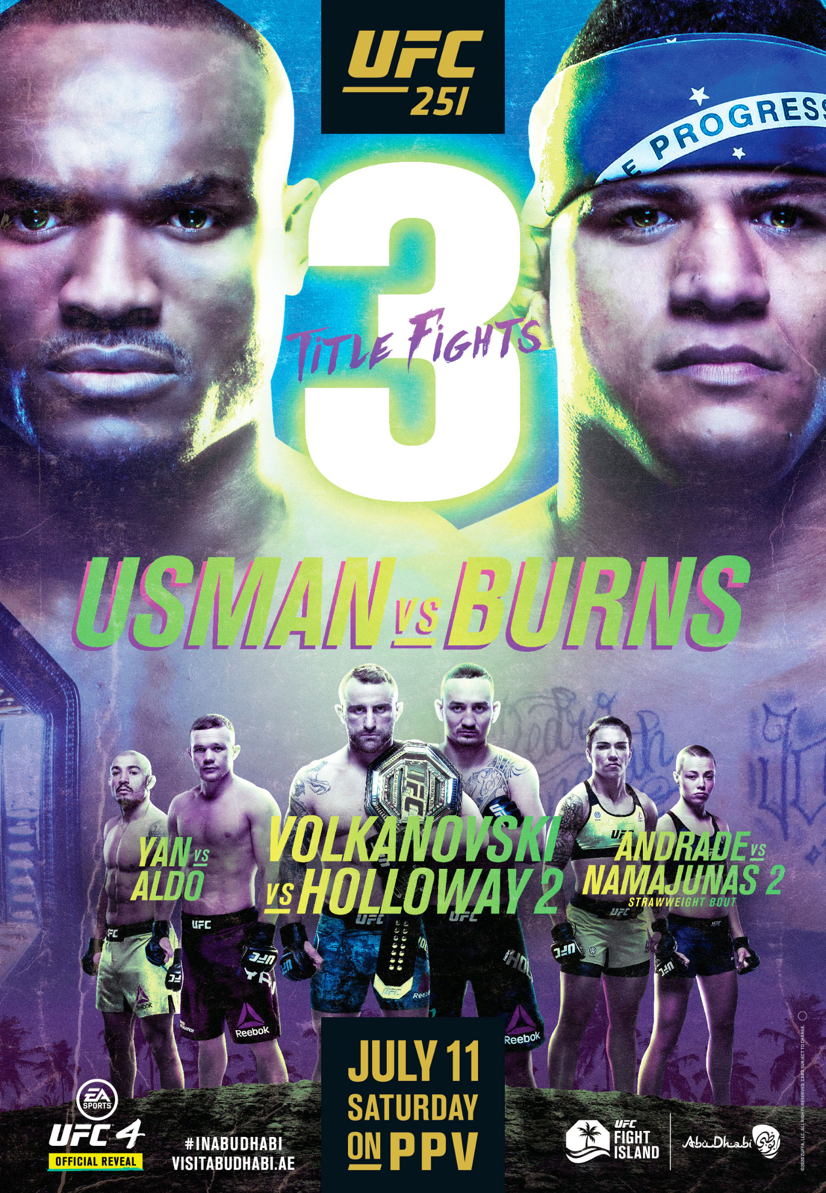 UFC 251 poster