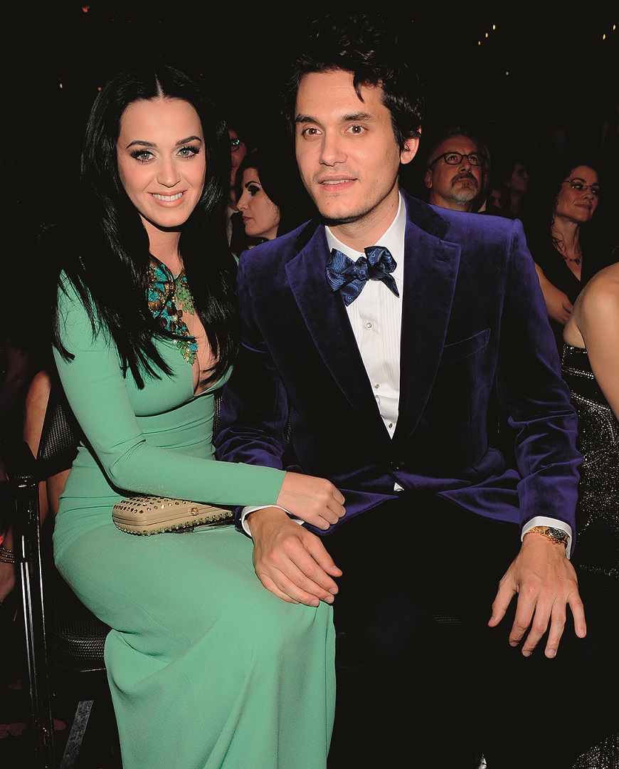 LOS ANGELES, CA - FEBRUARY 10:  Katy Perry and John Mayer attends the 55th Annual GRAMMY Awards at STAPLES Center on February 10, 2013 in Los Angeles, California.  (Photo by Kevin Mazur/WireImage)