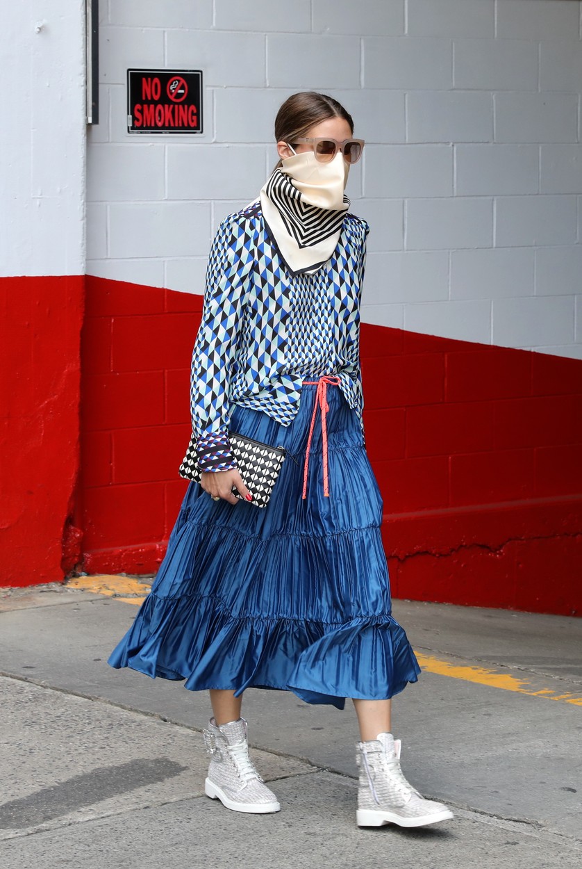 Olivia Palermo out and about getting her coffee in Downtown, Brooklyn.,Image: 543843757, License: Rights-managed, Restrictions: N, Model Release: no, Credit line: JP/PacificCoastNews / Pacific coast news / Profimedia