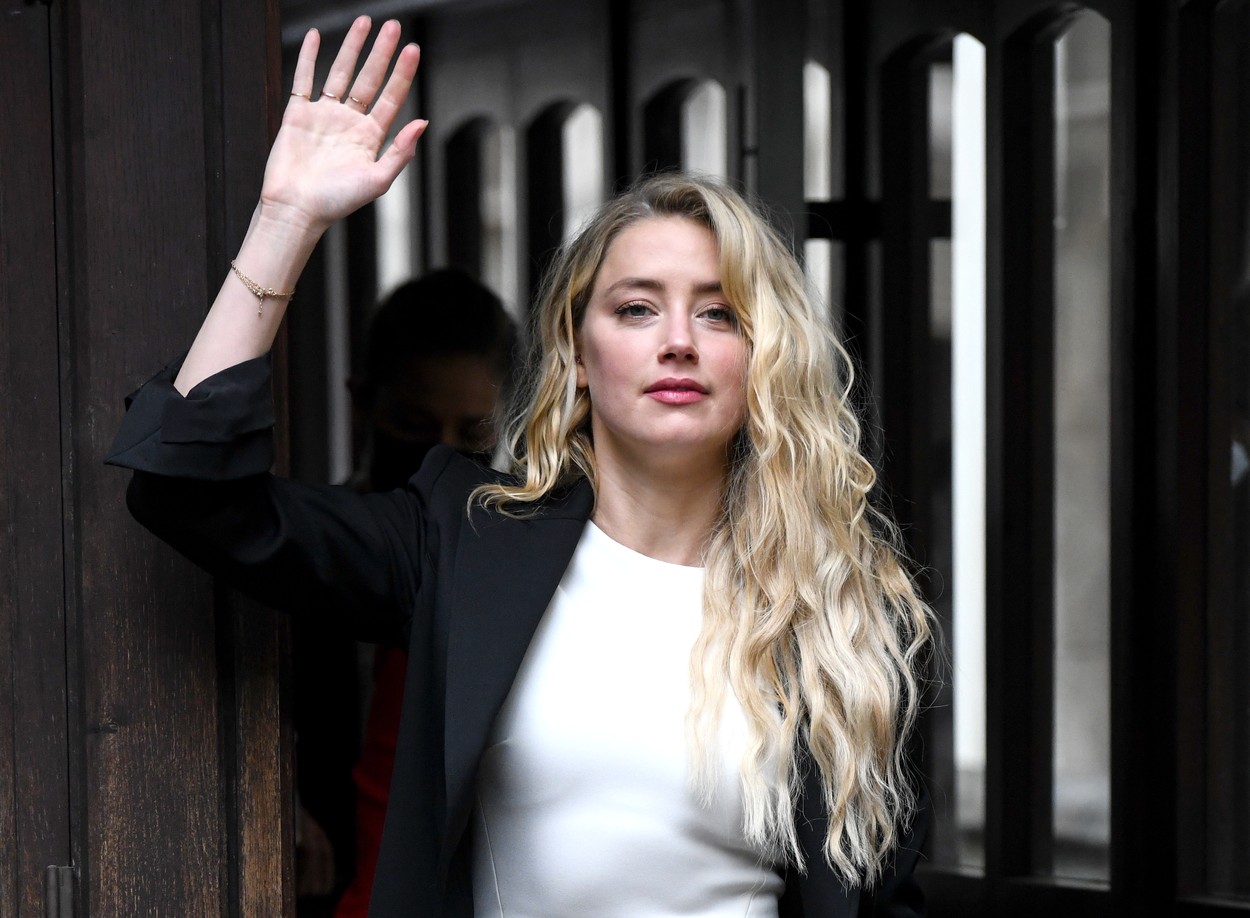 Amber Heard arriving at the High Court in London for the hearing of the Johnny Depp libel case against the publishers of The Sun and its executive editor, Dan Wootton.,Image: 547476637, License: Rights-managed, Restrictions: , Model Release: no, Credit line: Doug Peters / PA Images / Profimedia
