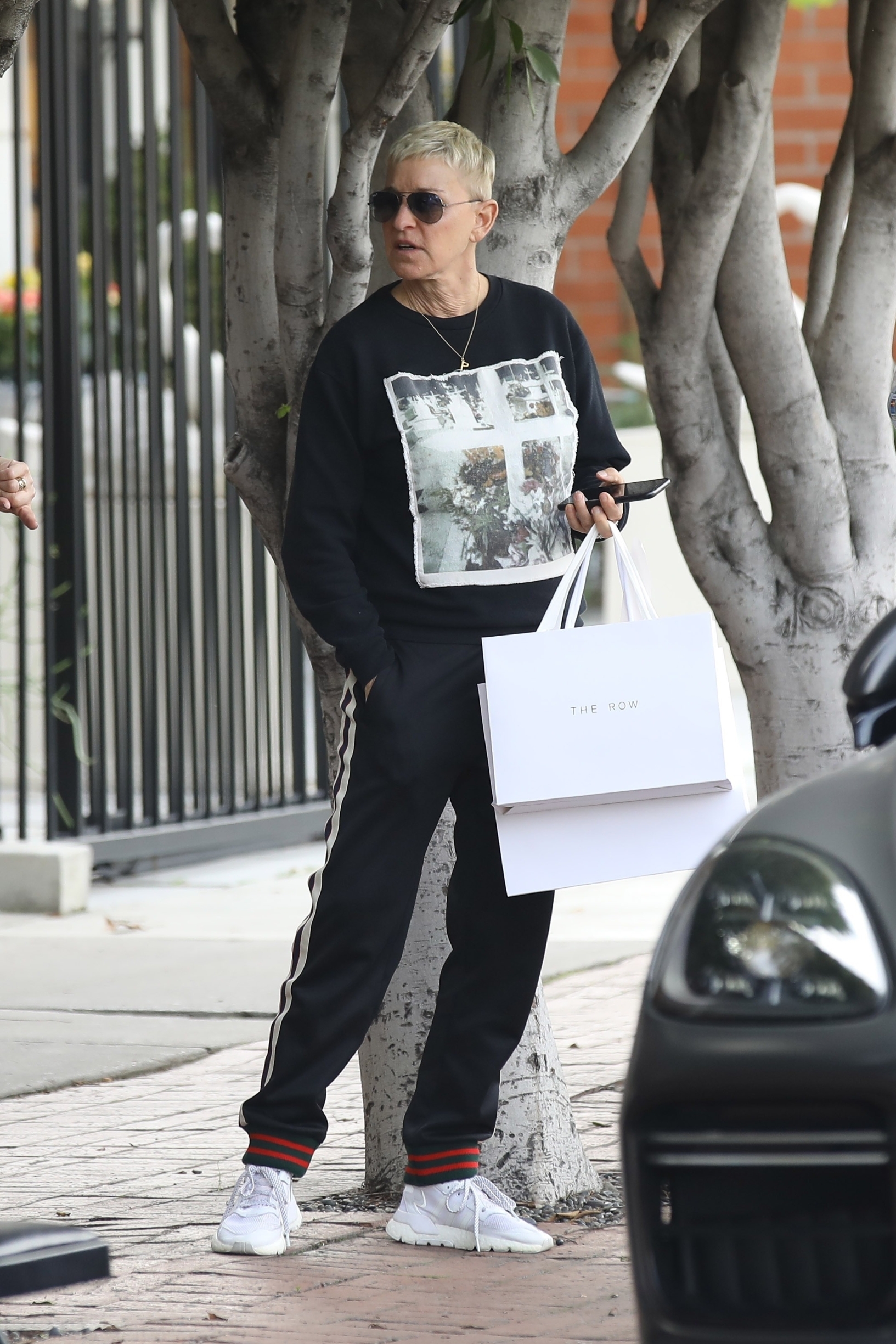 West Hollywood, CA  - Ellen Degeneres is out at Melrose Place treating herself to some shopping at The Row.

BACKGRID USA 30 JANUARY 2020,Image: 495661035, License: Rights-managed, Restrictions: , Model Release: no, Credit line: Vasquez-Max Lopes / BACKGRID / Backgrid USA / Profimedia