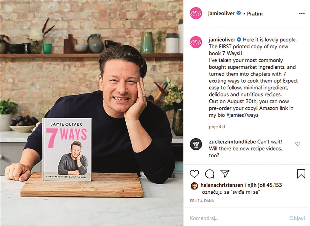 Cijena kuhar oliver jami goli Jamie Oliver