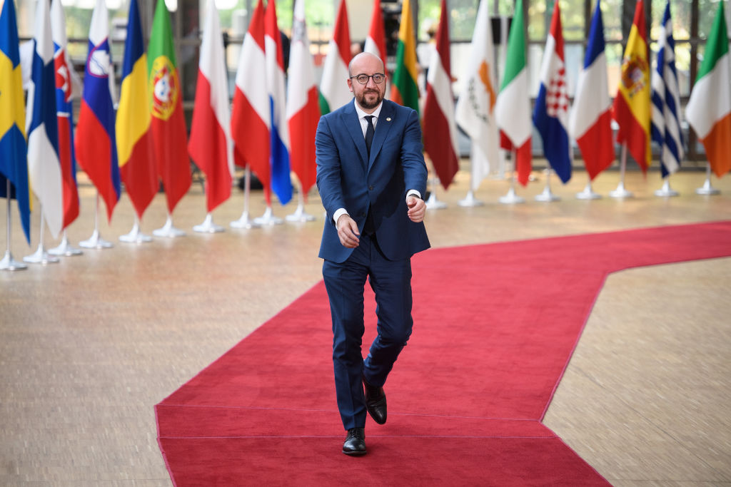 BRUSSELS, BELGIUM - JUNE 22:  Belgian Prime Minister Charles Michel arrives at the EU Council headquarters ahead of a European Council meeting on June 22, 2017 in Brussels, Belgium. In the first European summit since she lost her Commons majority in the general election, British Prime Minister Theresa May will outline her plans for the issue of expats' rights after Brexit. (Photo by Leon Neal/Getty Images)