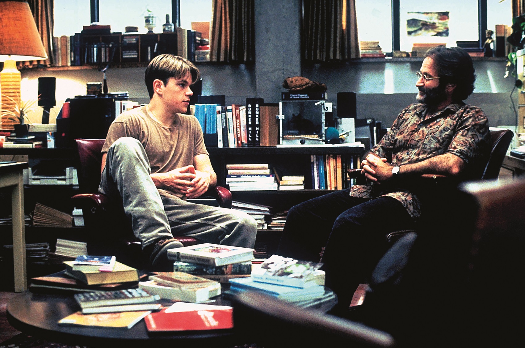 GOOD WILL HUNTING, Matt Damon, Robin Williams, 1997, (c) Miramax/courtesy Everett Collection