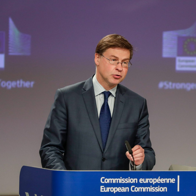 Valdis Dombrovskis, izvršni potpredsjednik Komisije nadležan za euro