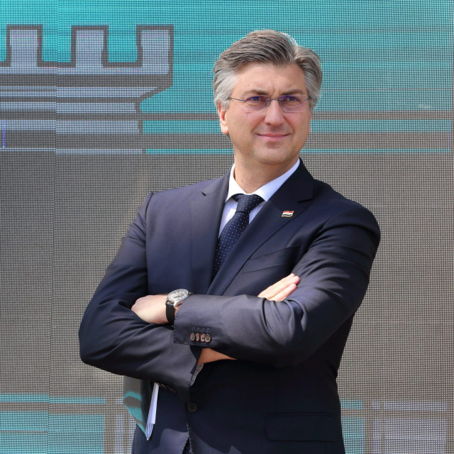 PM Plenkovic during his visit to Slavonia county