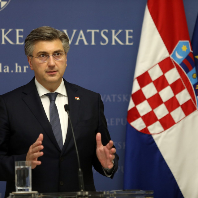 Prime Minister and Croatian Democratic Union (HDZ) leader Andrej Plenkovic