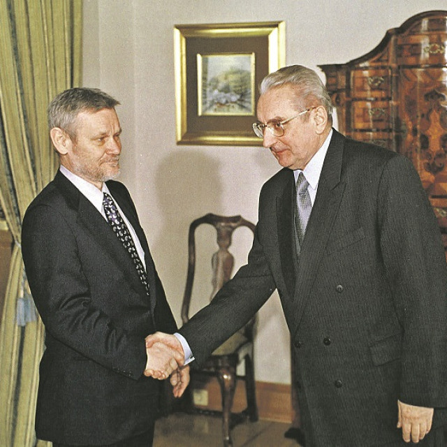 Ivica Račan i Franjo Tuđman