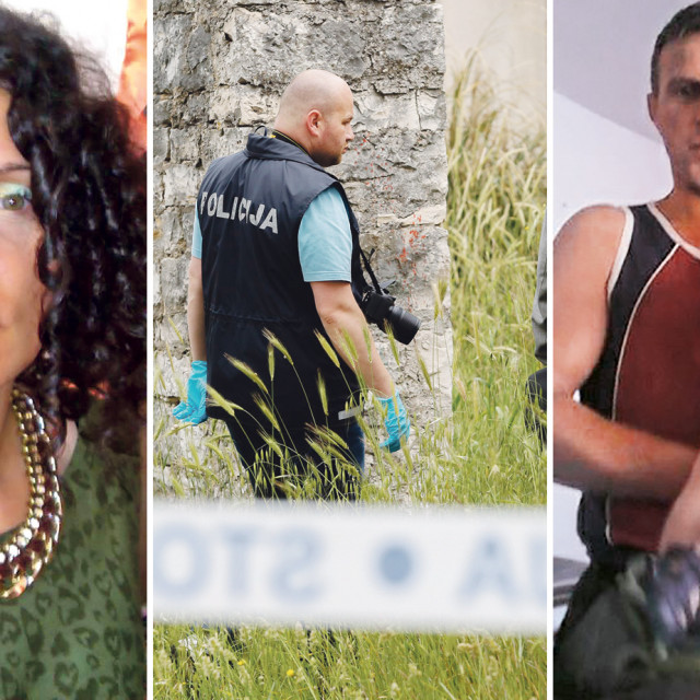 Majka ubijenog dječaka Chiara Rojnić, policajac na očevidu, ubijeni dječak Denis s ocem Rašidom Pašićem 