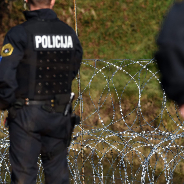 Slovenska policija na granici s Hrvatskom 