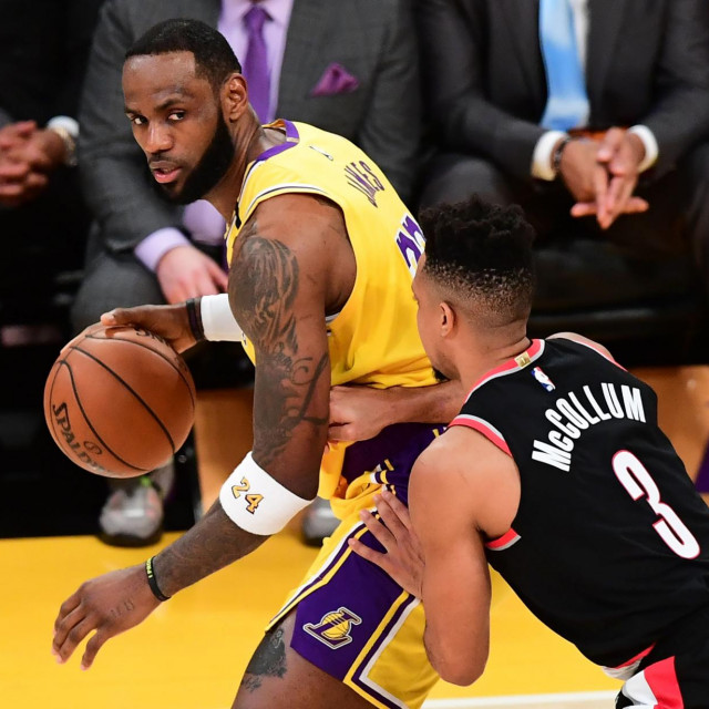LeBron James u jednoj od utakmica protiv Portlanda