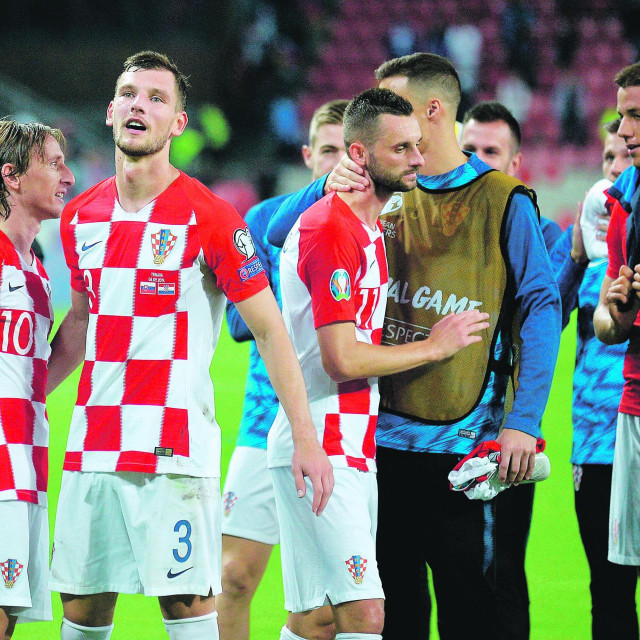 Luka Modrić, Borna Barišić, Marcelo Brozović i Mario Pašalić u Trnavi