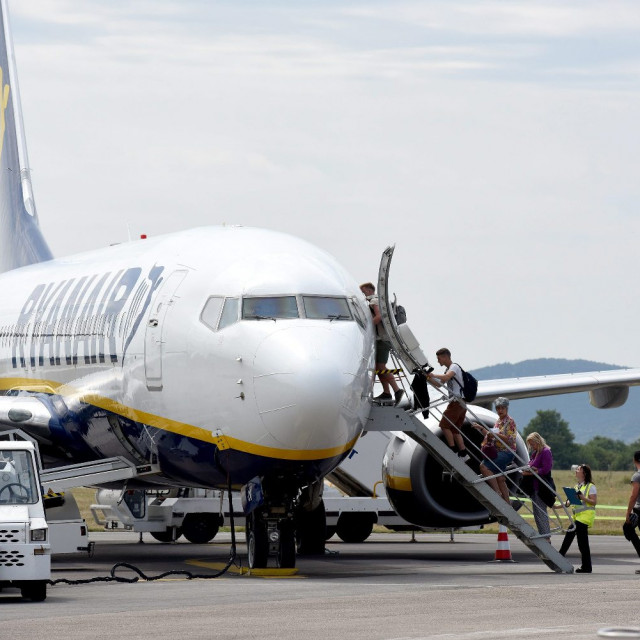 Ryanairov avion u Zračnoj luci Zadar