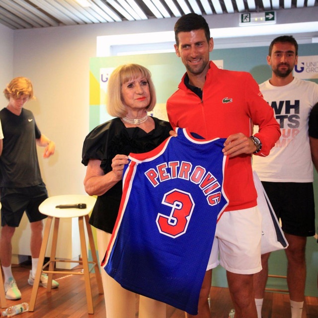 Biserka Petrović i Novak Đoković