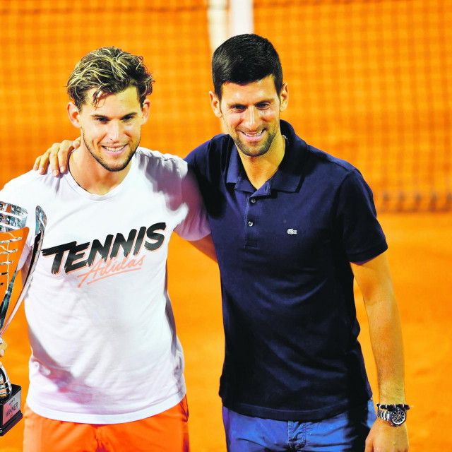 Novak Đoković je zaražen, Dominic Thiem nije
