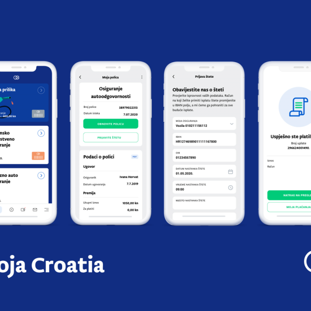Interaktivno sučelje nove Moja Croatia aplikacije