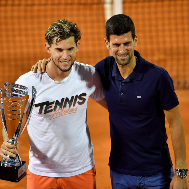 Dominic Thiem i Novak Đoković