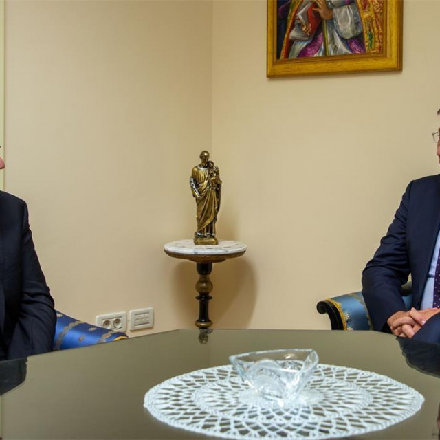 Josip Bozanić i Andrej Plenković