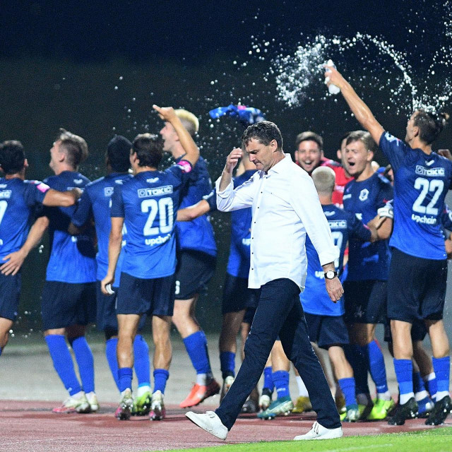 Slavlje Varaždinaca na stadionu u Gorici