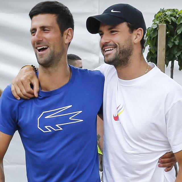Novak Đoković i Grigor Dimitrov tijekom Adria Toura