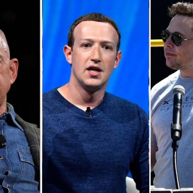 Jeff Bezos, Mark Zuckerberg, Elon Musk