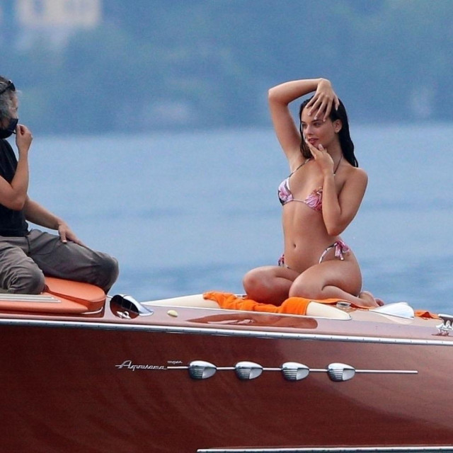 Bellagio, ITALY - *EXCLUSIVE* - WEB MUST CALL FOR PRICING - PICTURES TAKEN ON THE 28/07/20 - Italian actress Monica Bellucci and Vincent Cassel&#39;s oldest daughter and model Deva Cassel is pictured on the set for D&G advertising campaign in Lake Como<br />
<br />
*UK Clients - Pictures Containing Children<br />
Please Pixelate Face Prior To Publication*,Image: 551593767, License: Rights-managed, Restrictions: RIGHTS: WORLDWIDE EXCEPT IN FRANCE, ITALY, SPAIN, SWITZERLAND, Model Release: no, Credit line: Cobra Team/BACKGRID/Backgrid UK/Profimedia