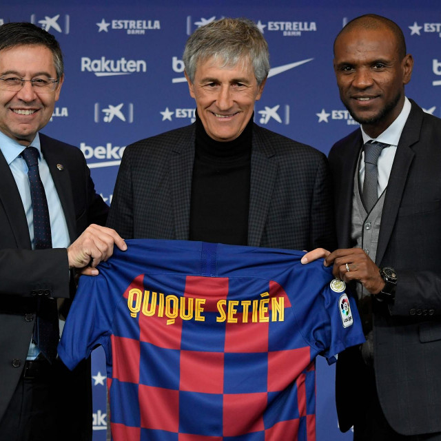 Predsjednik Bartomeu, bivši trener Setien i bivši sportski direktor Abidal