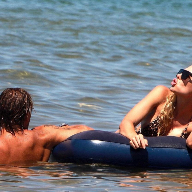Sabaudia, ITALY - Italian Footballer and Roma Legend Francesco Totti and his wife Ilary Blasi out on a family holiday in the Sabaudia Sea.&lt;br /&gt;
&lt;br /&gt;
*UK Clients - Pictures Containing Children&lt;br /&gt;
Please Pixelate Face Prior To Publication*,Image: 460592640, License: Rights-managed, Restrictions: RIGHTS: WORLDWIDE EXCEPT IN ITALY, Model Release: no, Credit line: BACKGRID/Backgrid UK/Profimedia