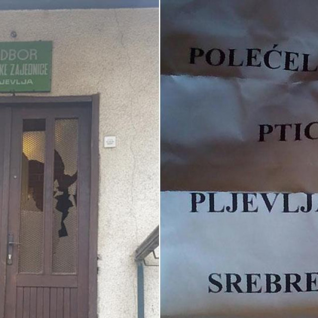 Uvredljivi natpis na prostorijama islamske zajednice u Pljevljima