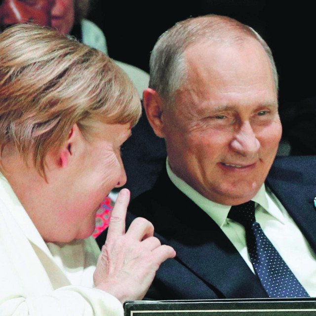 Angela Merkel i Vladimir Putin 