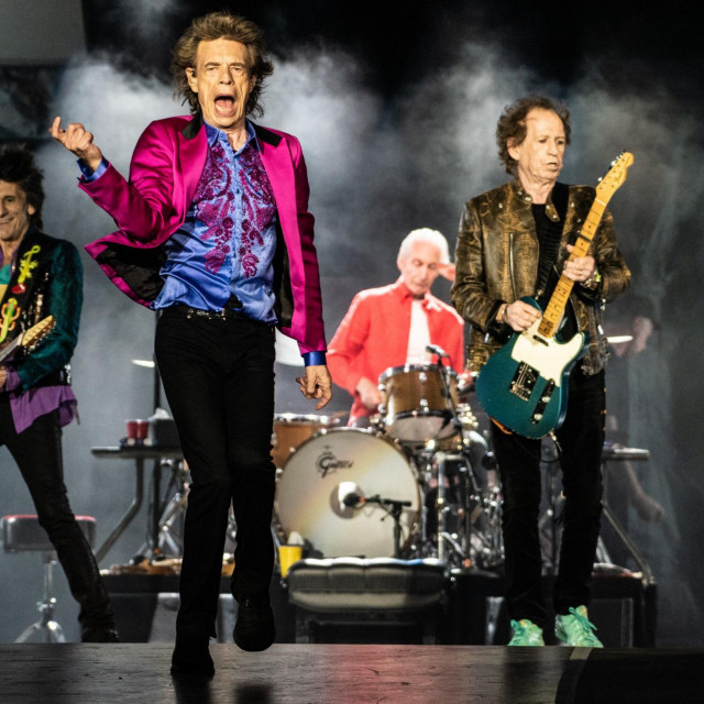 SANTA CLARA, CALIFORNIA - AUGUST 18: Ronnie Wood, Mick Jagger, Charlie Watts and Keith Richards of The Rolling Stones perform at Levi's Stadium on August 18, 2019 in Santa Clara, California.,Image: 466171540, License: Rights-managed, Restrictions: **Not for sale in: USA, Brazil, Mexico**, Model Release: no, Credit line: MPIIS/Capital pictures/Profimedia