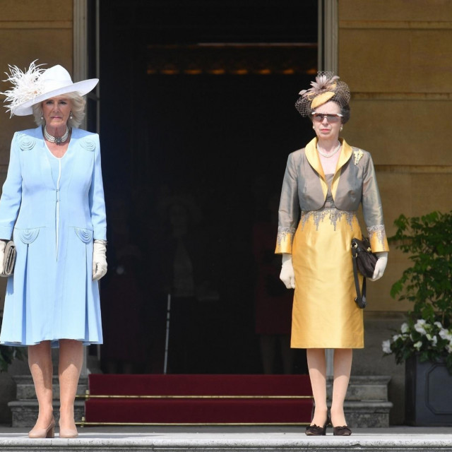 Prince Charles and Camilla Duchess of Cornwall with the Princess Anne (right) attend a Royal Garden Party at Buckingham Palace<br />
Royal Garden Party at Buckingham Palace, London, UK - 05 Jun 2018,Image: 373898828, License: Rights-managed, Restrictions:, Model Release: no, Credit line: -/Shutterstock Editorial/Profimedia