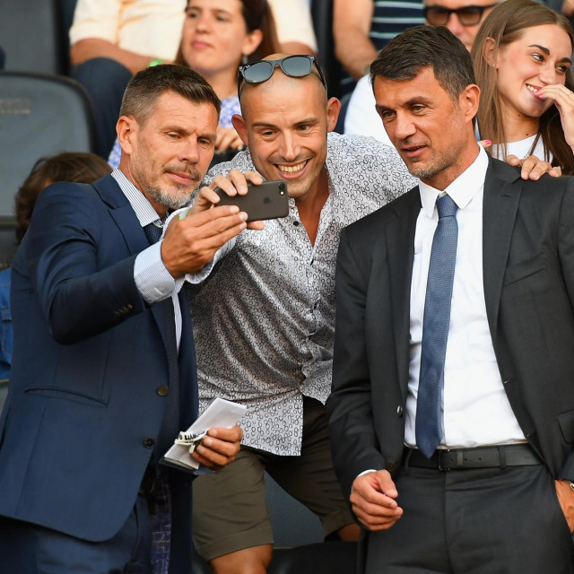 Zvonimir Boban i Paolo Maldini na stadionu u Udinama lanjskog kolovoza