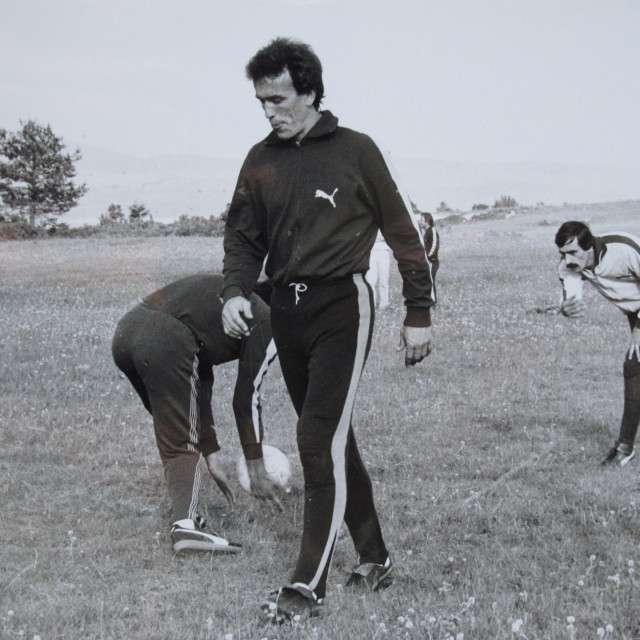 Zoran Simović na pripremama Hajduka 1981.