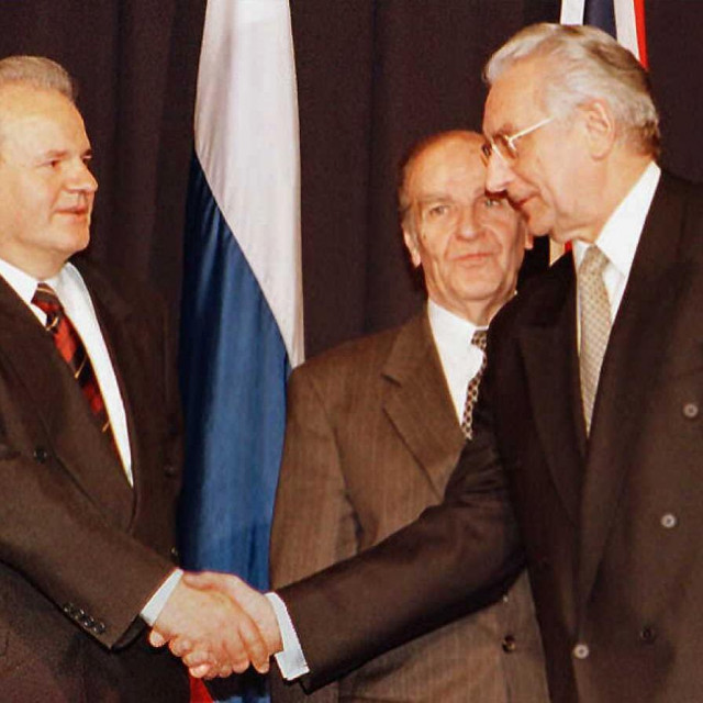 Slobodan Milošević, Alija Izetbegović i Franjo Tuđman